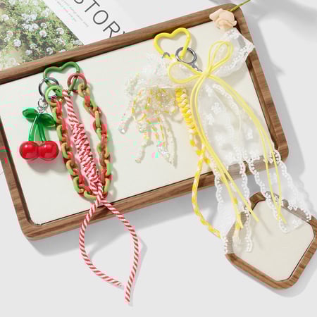 1 Piece Sweet Heart Clock Bag Charms 2