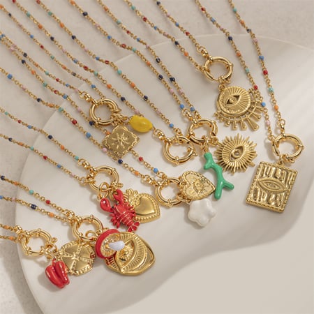 1 Piece Devil's Eye DIY Pendant Necklaces