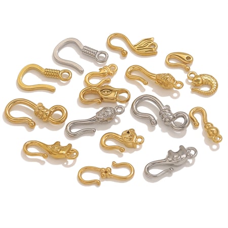 1 Piece Designable DIY Animal Stainless Steel Jewelry Closures