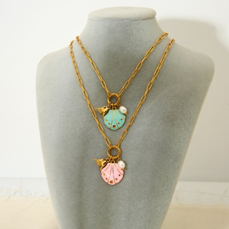 1 Pair Romantic Series Vacation Turtle Stainless Steel Women's Necklaces