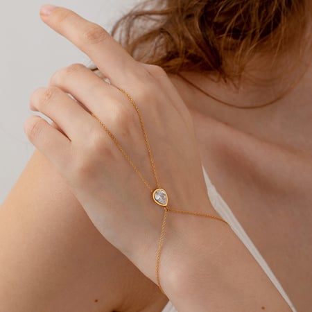Pulseras de cadena sencillas de acero inoxidable para mujer, para uso diario 2