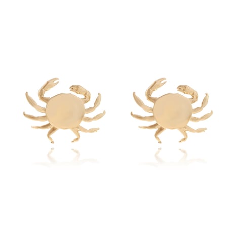 1 Pair Crab Alloy Stud Earrings 2