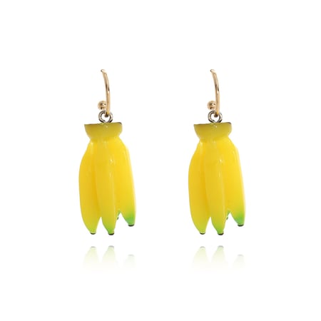 1 Pair Cute Resin Bananas Drop Earrings 2