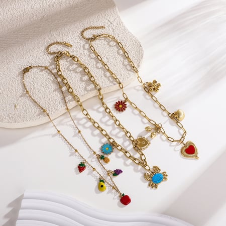 1 Piece Heart Stainless Steel Women's Pendant Necklaces