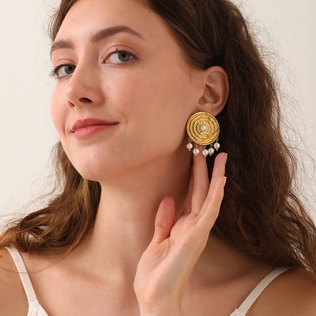 Luxe serie retro kwastjes oorbellen van roestvrij staal voor dames 2