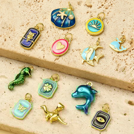 1 Piece Vacation Turtle Stainless Steel Gold Color Women's Pendants