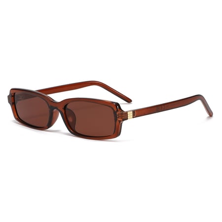 1 paire de lunettes de soleil pour femme, série Simple, décontractées, couleur unie, PC 2