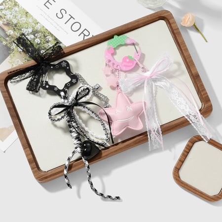 1 Piece Sweet Bow Knot Bag Charms 2