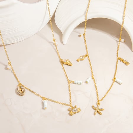 Colliers avec pendentif tortue naturelle en acier inoxydable couleur or pour femme