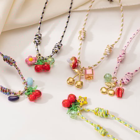 1 Piece Cute Cherry Pendant Necklaces 2
