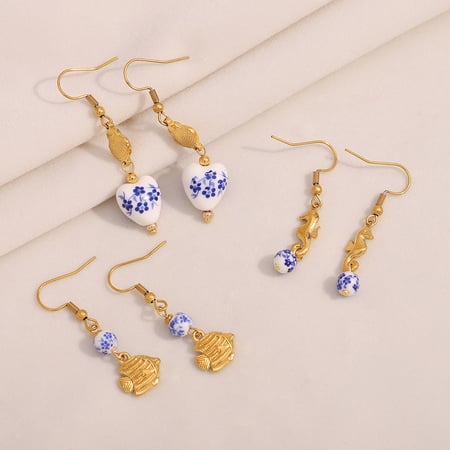 1 Pair Simple Series Daily Animal Stainless Steel Women's Earring Sets