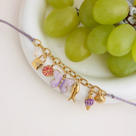 1 Piece Romantic Series Natural Butterfly Stainless Steel Gold Color Women's Pendant Necklaces