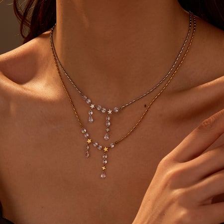 Colliers simples et doux en acier inoxydable pour femmes 2