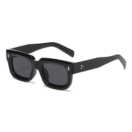 1 par de gafas de sol casuales de color sólido para mujer de serie simple 2