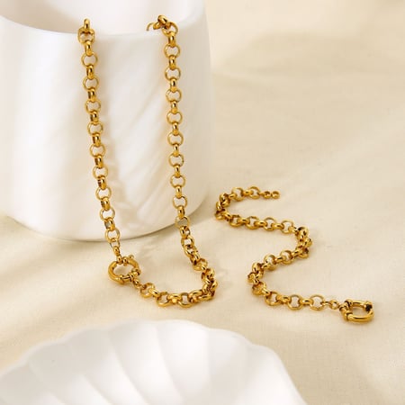 1 Piece Simple Daily DIY Stainless Steel Necklace