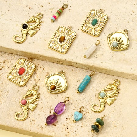 1 Piece Daily Rectangle Natural Stones Women's Pendants