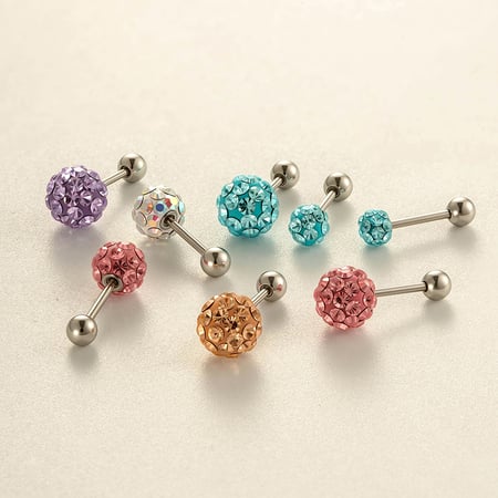 1 Adet Küresel Piercing Küpe 2