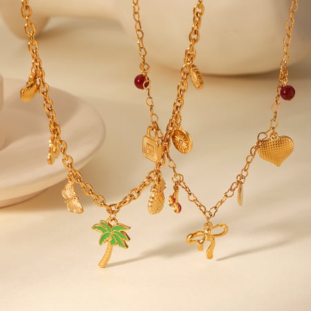 Simple Daily Bow Knot Stainless Steel  Women's Pendant Necklaces