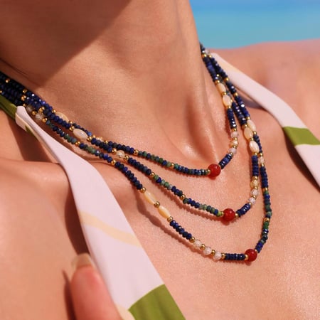1 Stück Klassische Serie Elegante Perlen Natursteine Damen Perlenketten 2