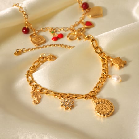 Bracelet à breloques en acier inoxydable pour femme, série simple, nœud papillon quotidien, 1 pièce