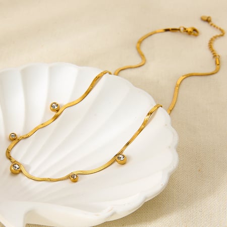 1 collar con colgante de acero inoxidable con forma de círculo y cadena sencilla de uso diario para mujer 2