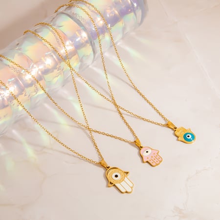 1 stuk roestvrijstalen goudkleurige hangerketting
