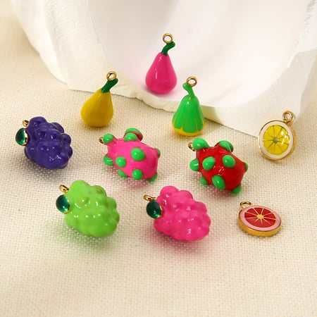1 Piece Romantic Series Sweet Plant Stainless Steel  DIY Pendant 2