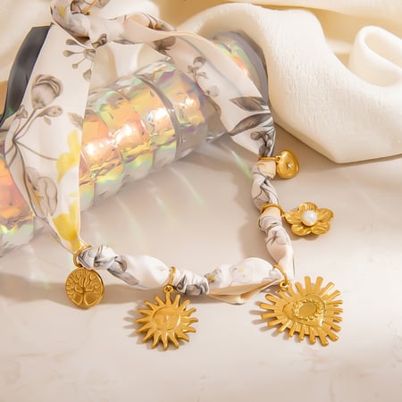 1 stuk Simple Series Daily Heart Silk Gold Color Dames Hanger Kettingen 2