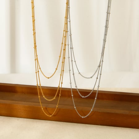 Simple and Stylish DIY Gold - colored Stainless Steel Cha 2