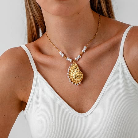Collier pendentif en acier inoxydable pour femme, série romantique, 1 pièce 2
