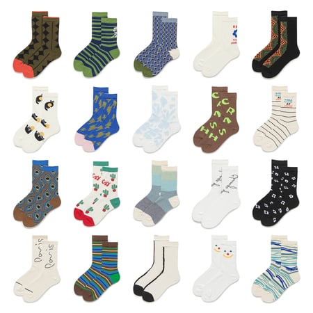 1 Pair Preppy  Adorable Cartoon Themed Mid-Calf Socks 2