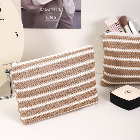 Trousse de maquillage simple pour femme, 1 pièce 2