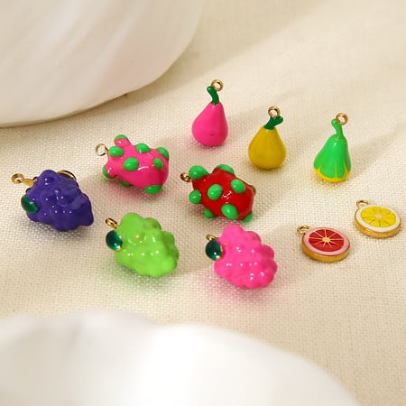 1 Piece Romantic Series Sweet Plant Stainless Steel  DIY Pendant
