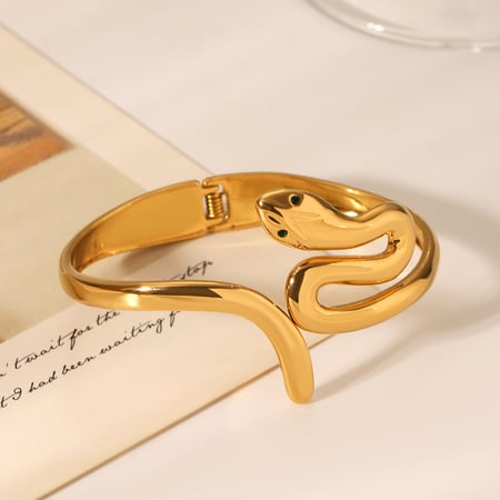 1 paire de bracelets géométriques quotidiens en acier inoxydable pour femme, série Simple