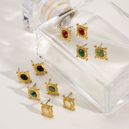 1 Pair Simple  Elegant Irregular Shape Stainless Steel Women's Stud Earrings