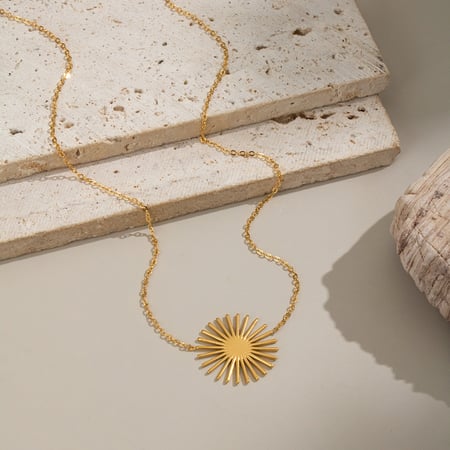 1 stuk eenvoudige, casual zonnehangers van roestvrij staal in goudkleur voor dames 2
