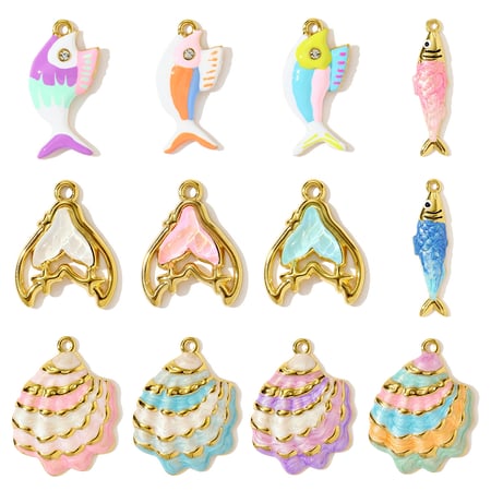 1 colgante de acero inoxidable con diseño de pez glamuroso para mujer 2