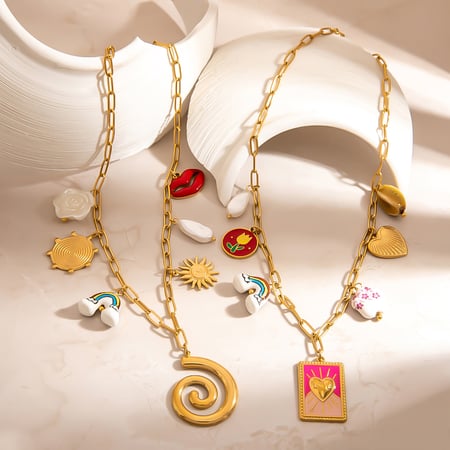 Collier pendentif en acier inoxydable 1 pièce 2