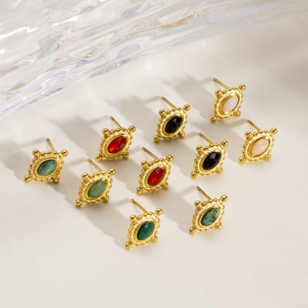1 Pair Simple  Elegant Irregular Shape Stainless Steel Women's Stud Earrings 2