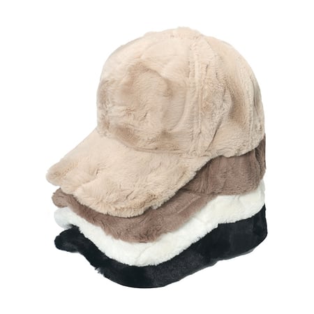 1 Piece Solid Color Plush Women's Hat 2