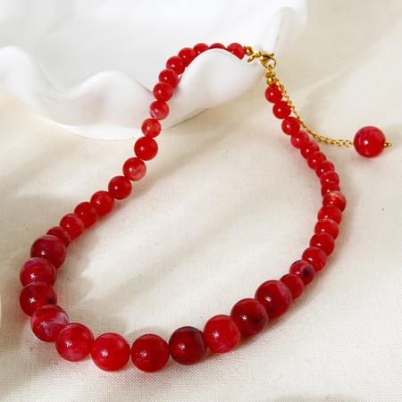 1 collar de cuentas acrílicas 2