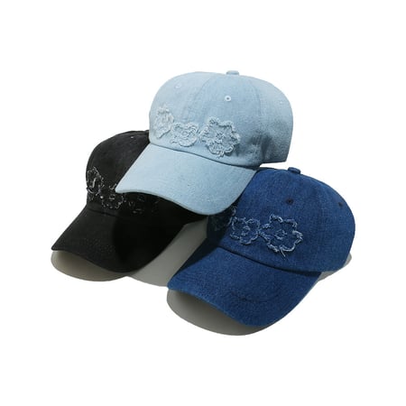 1 sombrero casual de algodón con flores para mujer 2