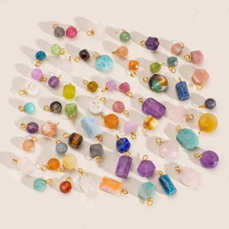 1 Piece Simple DIY Casual Irregular Shape Natural Stones Women's Pendants 2