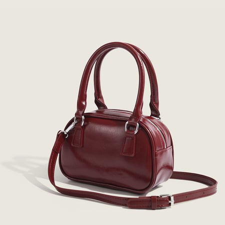 1 bolso bandolera delicado de PU de color sólido para mujer