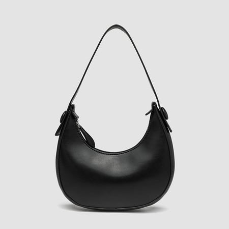 1-delige minimalistische Crescent PU-schoudertassen voor dames