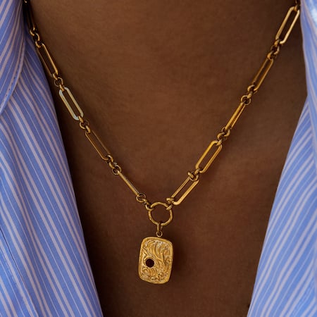 Conjuntos de joyas para mujer con circonitas de color dorado y acero inoxidable con diseño rectangular sofisticado 2