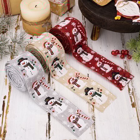 1 Roll Christmas Decorative Ribbon 2