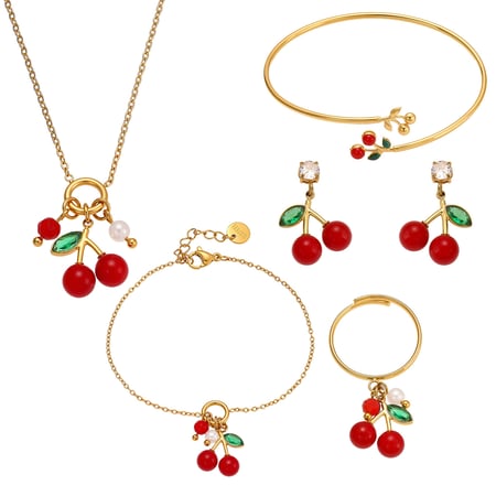 Parures de bijoux fantaisie pour femmes en acier inoxydable couleur or et zircone