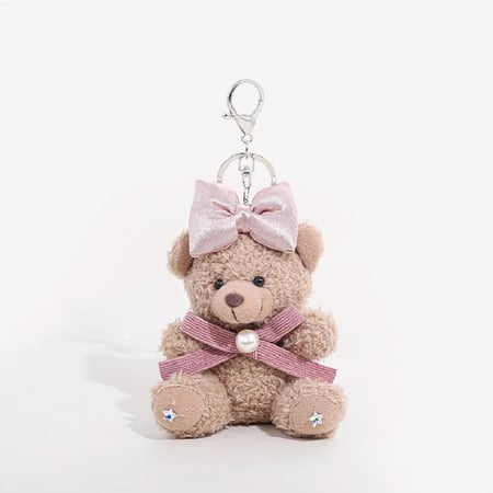 1 breloque de sac pour femme en fibre de polyester, motif ours mignon 2