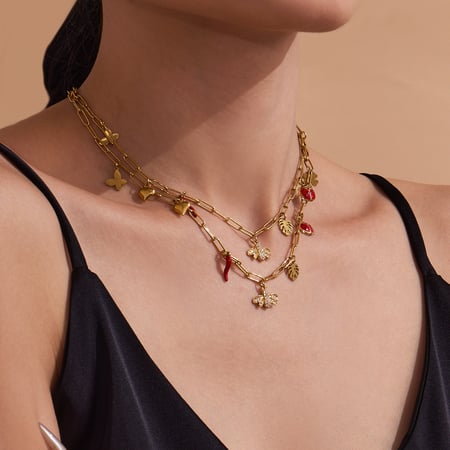 Conjuntos de joyas para mujer con diseño de flores y abejas en acero inoxidable, color dorado y circonitas